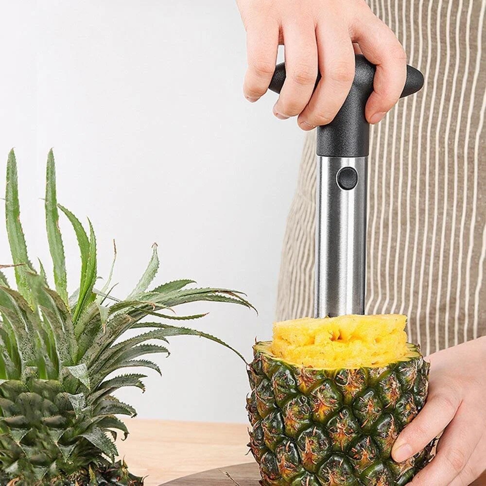 Pineapple Corer Slicer - Stainless Steel Pineapple Peeler Corer Slicer
