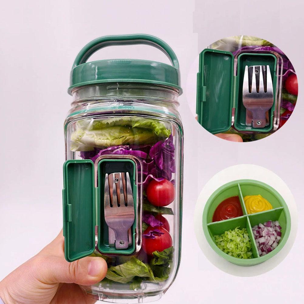 Portable Salad Container Jar w - Meal Prep For Office review and price