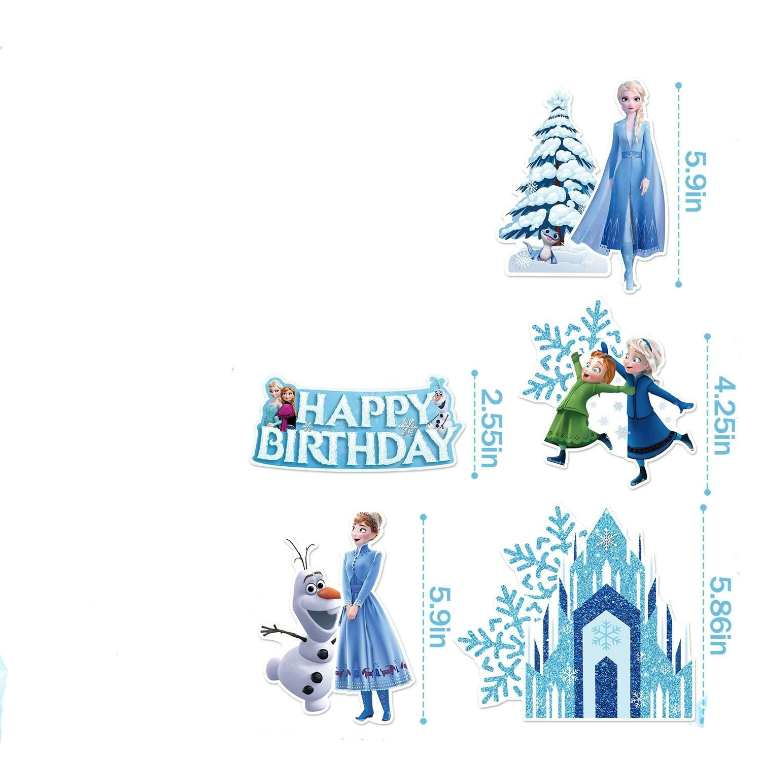 Frozen Cake Topper Set,Snow Th - Meal Prep Frozen review and price