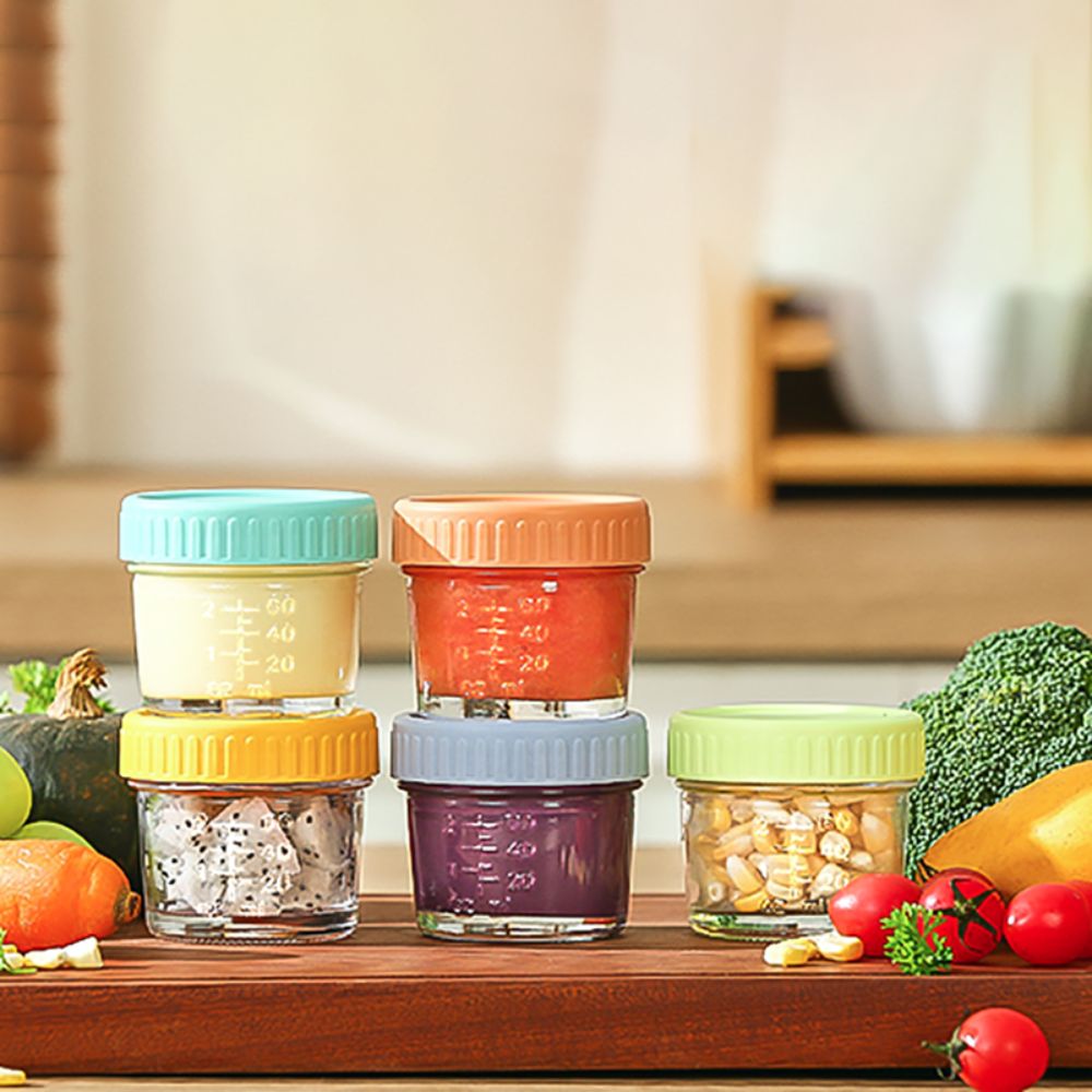 6pcs Mason Jar Glass Baby Food - Salad Container Jar review and price
