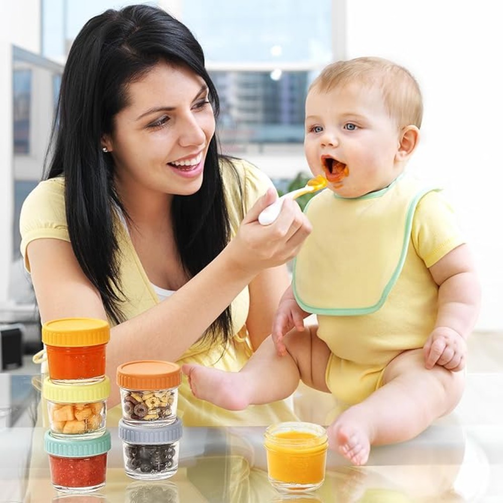 6pcs Glass Baby Food Jar Reusa - Salad Container Jar review and price