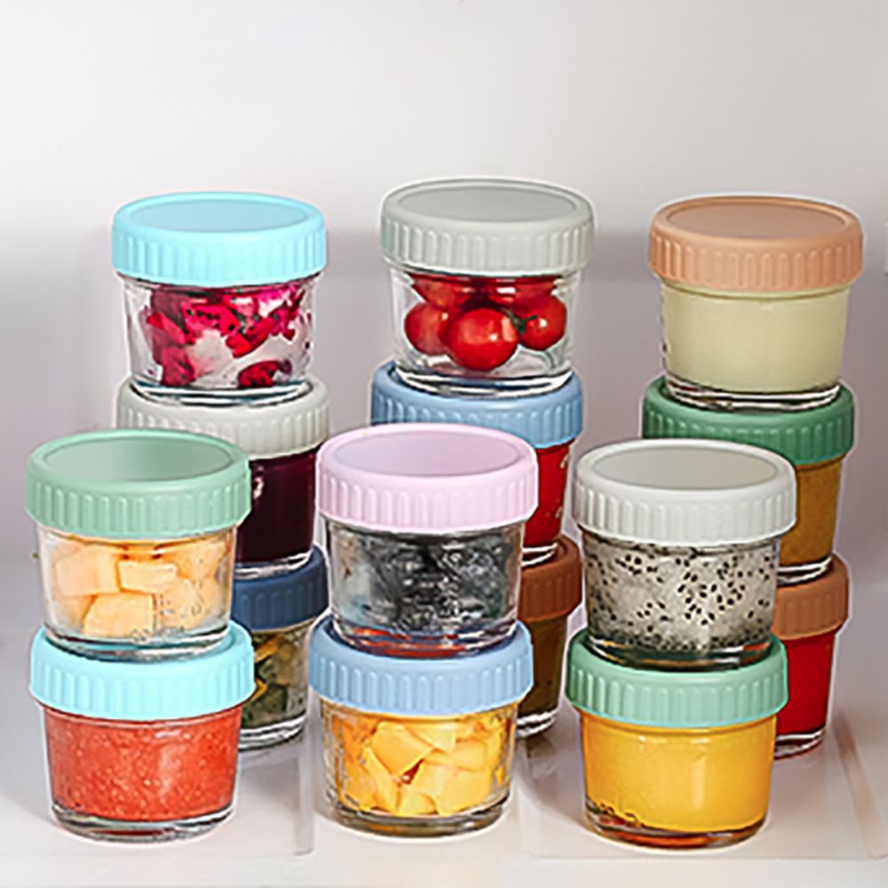 6pcs Glass Baby Food Jar Reusa - Salad Container Jar review and price