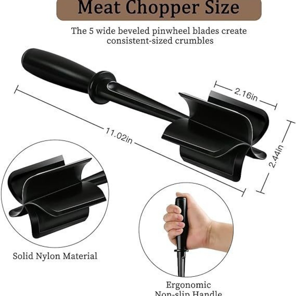 Kitchen Meat Chopper Masher Ha - Meal Prep With Ground Beef review and price