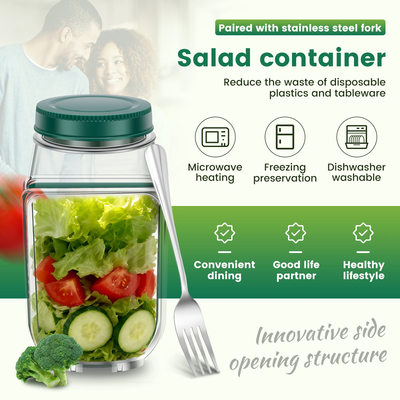Salad Pod Salad Jar Portable S - Salad Container Jar review and price