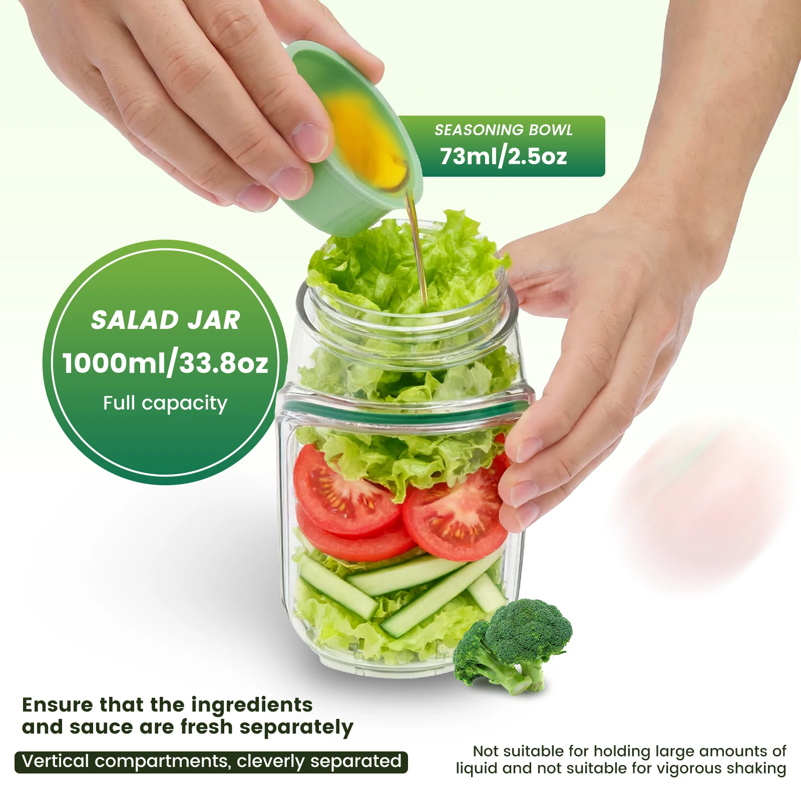 Salad Pod Salad Jar Portable S - Salad Container Jar review and price