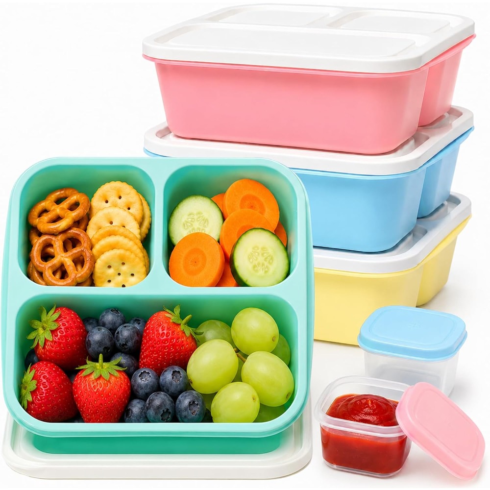 3 Compartment Bento Box Snack  - Meal Prep For Office review and price