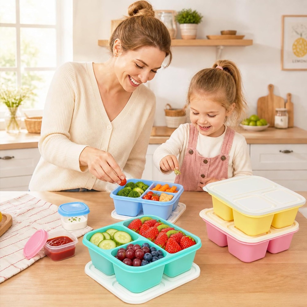 3 Compartment Bento Box Snack  - Meal Prep For Office review and price