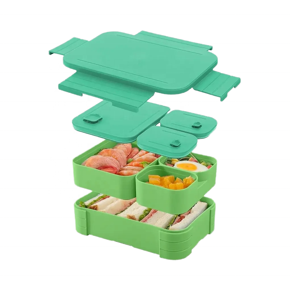 Modern Bento Lunch Box 4 Compa - Meal Prep For Office review and price