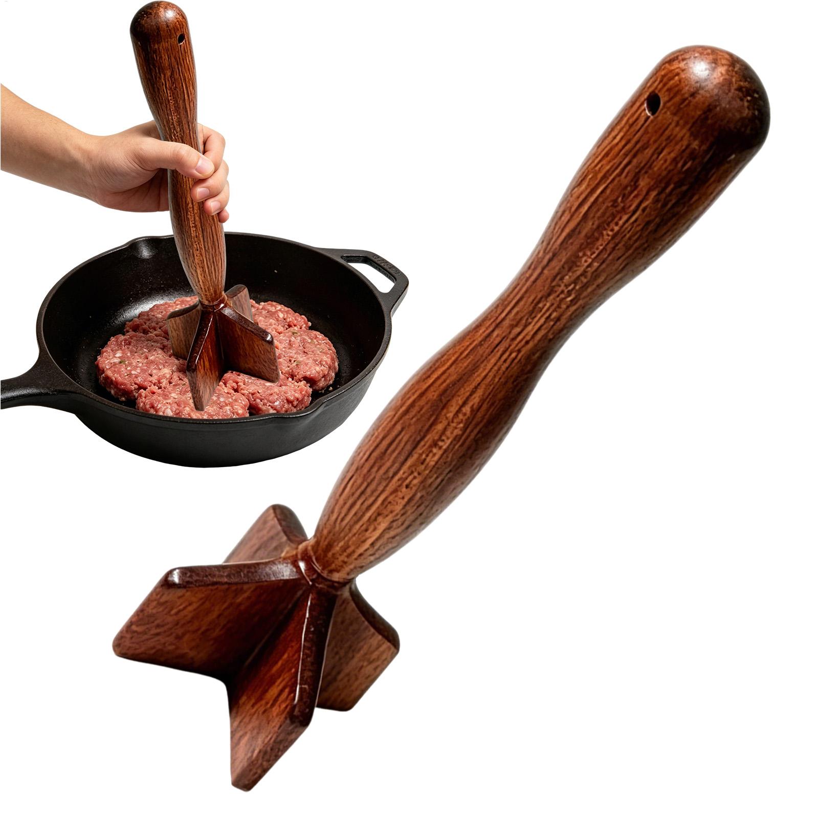 Wooden Meat Chopper Hamburger  - Meal Prep With Ground Beef review and price