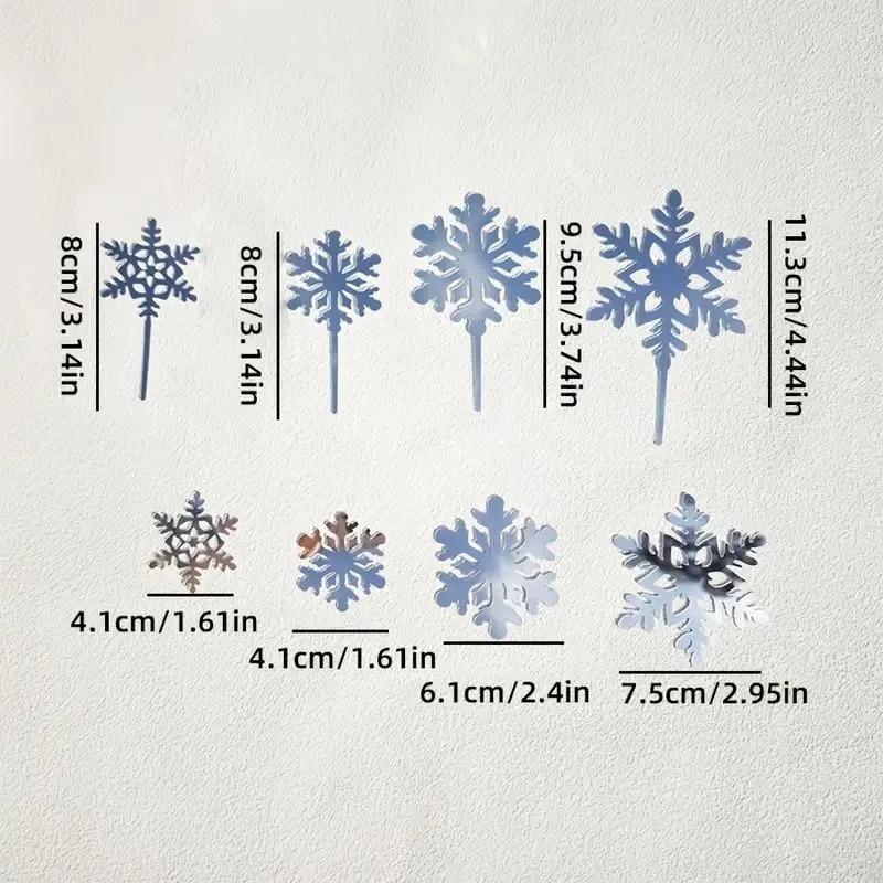 16pcs Snowflake Cupcake Topper - Meal Prep Frozen review and price