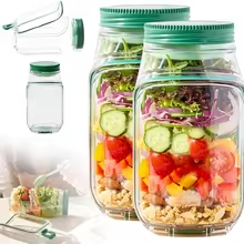Portable Salad Jar Container w - Meal Prep For Office review and price