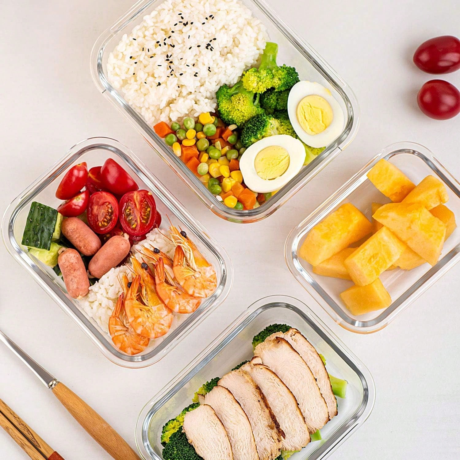 10 Pack Glass Meal Prep Contai - Meal Prep For Office review and price