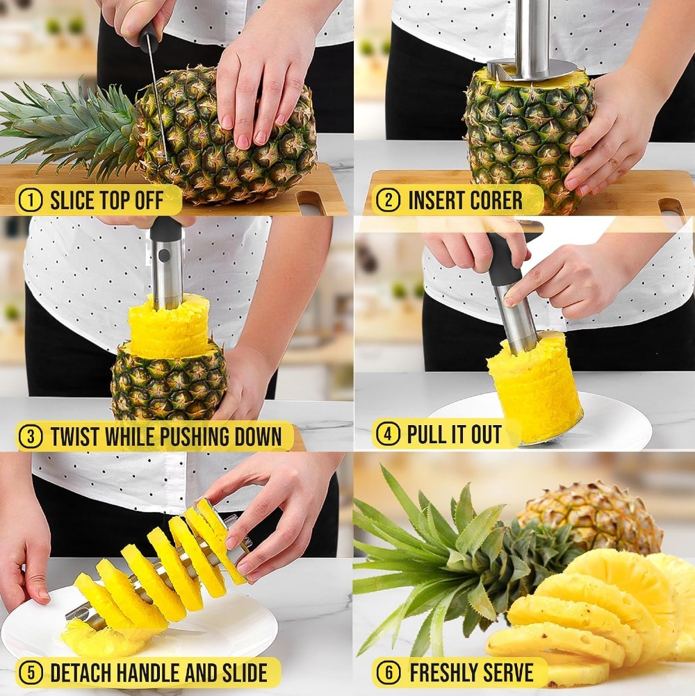 Stainless Steel Pineapple Core - Pineapple Corer Slicer review and price